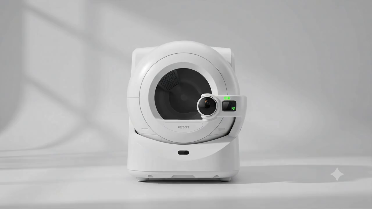 Animated Tail's Town litter box product sequence